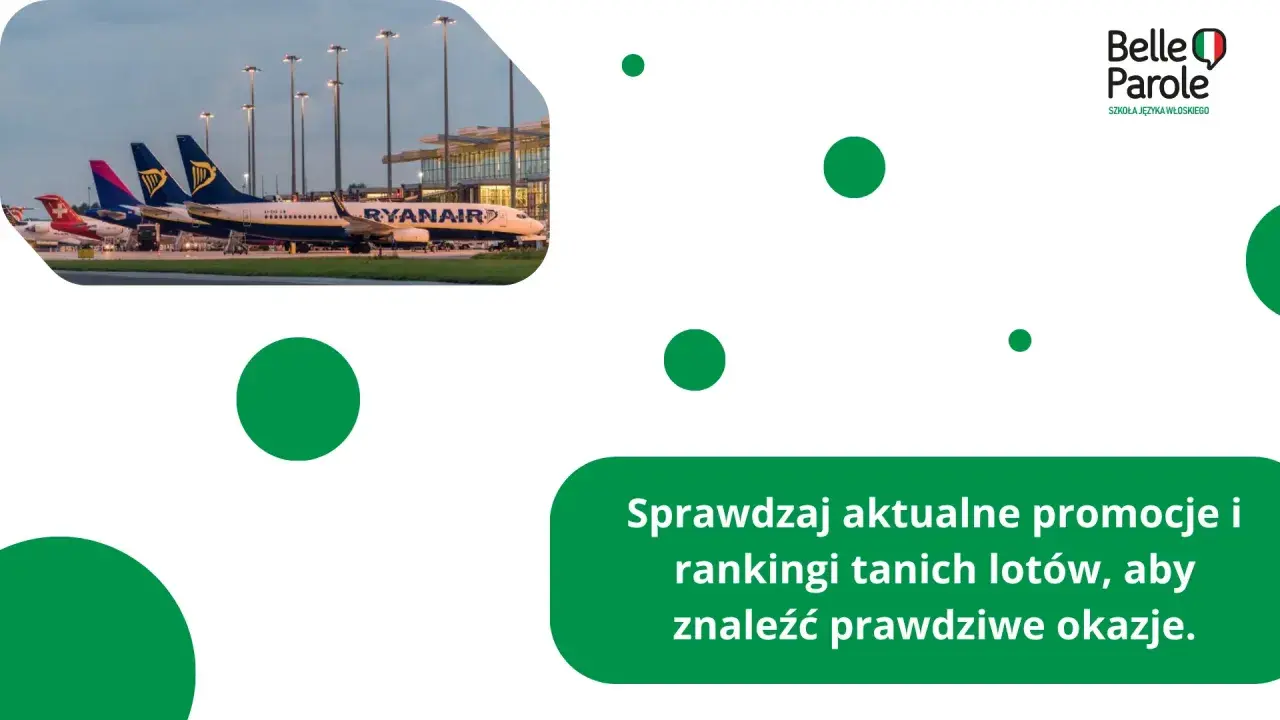 Samoloty Ryanair na lotnisku. Szukaj tanich lotów do Włoch i odkrywaj prawdziwe okazje.
