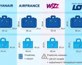Porównanie wymiarów bagażu podręcznego Ryanair, Air France, Wizz Air i LOT. Sprawdź, jaki bagaż możesz zabrać na pokład.