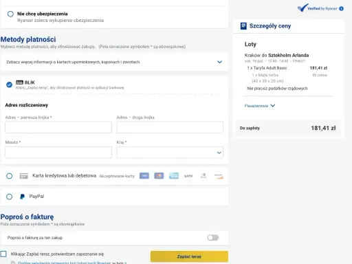 Kupujesz bilet Ryanair, a płatność odrzucona? Mamy rozwiązanie!